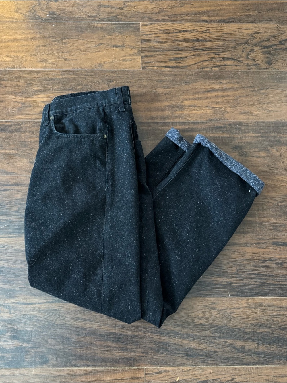 Rag and Bone rb15x slim straight black button fly jeans, size 38